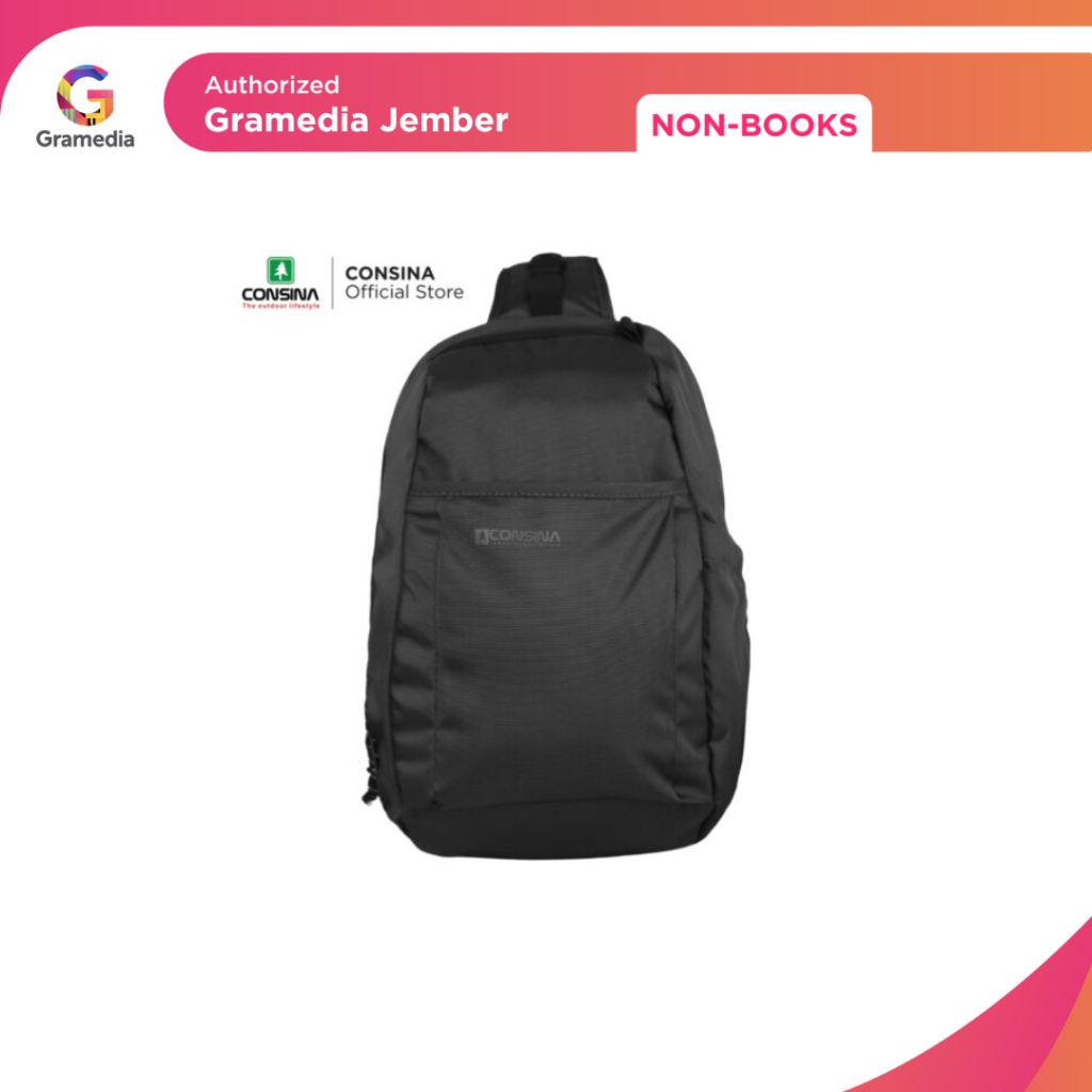 Consina Auckland Tas Selempang Pria Urban Black - Gramedia Jember