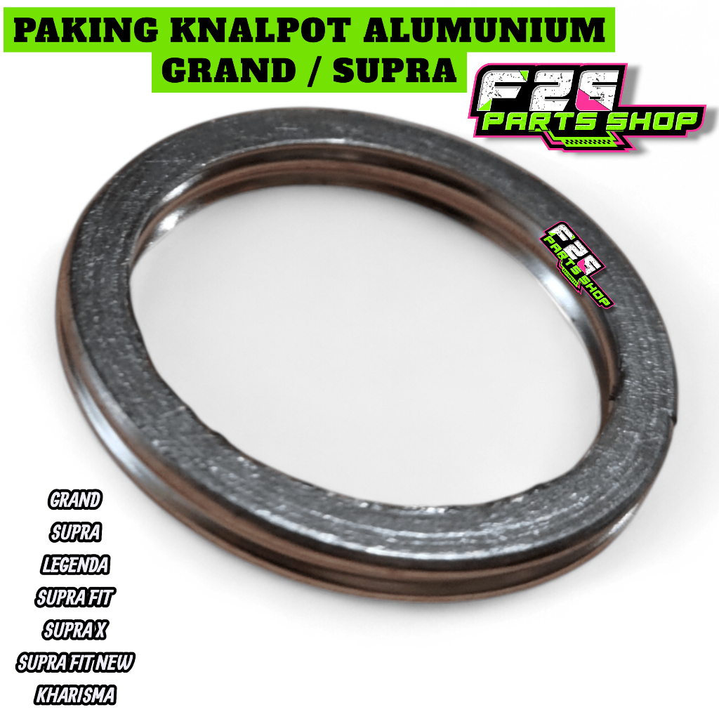 Paking Gasket Knalpot Alumunium Grand Legenda C70 Supra Fit Lama Kharisma Supra X 125 Fit New Shogun