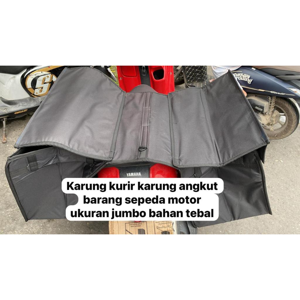 tas kurir jumbo anti air/tas pos/tas kurir motor/tas kadek/tas obrok motor bahan tebal anti air