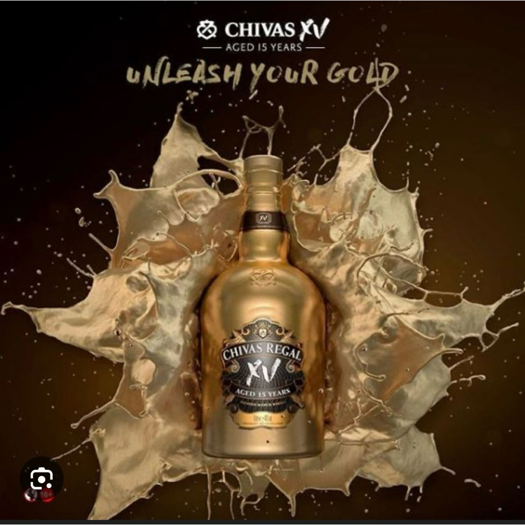 botol bekas minuman Chivas Regal XV Gold