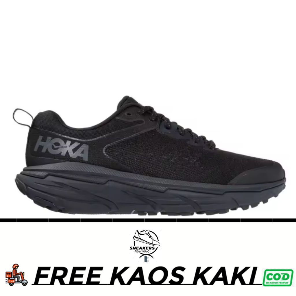 SNEAKER RUNNING R/sepatu running pria hoka one one challanger atr 6 full black