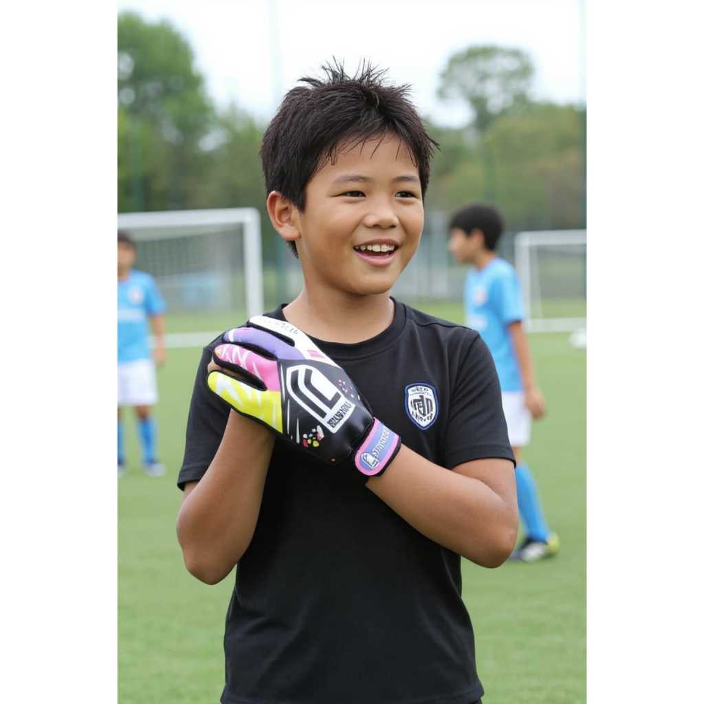 SARUNG TANGAN BOLA KIPER ANAK JUVENTUS MODEL TERBARU