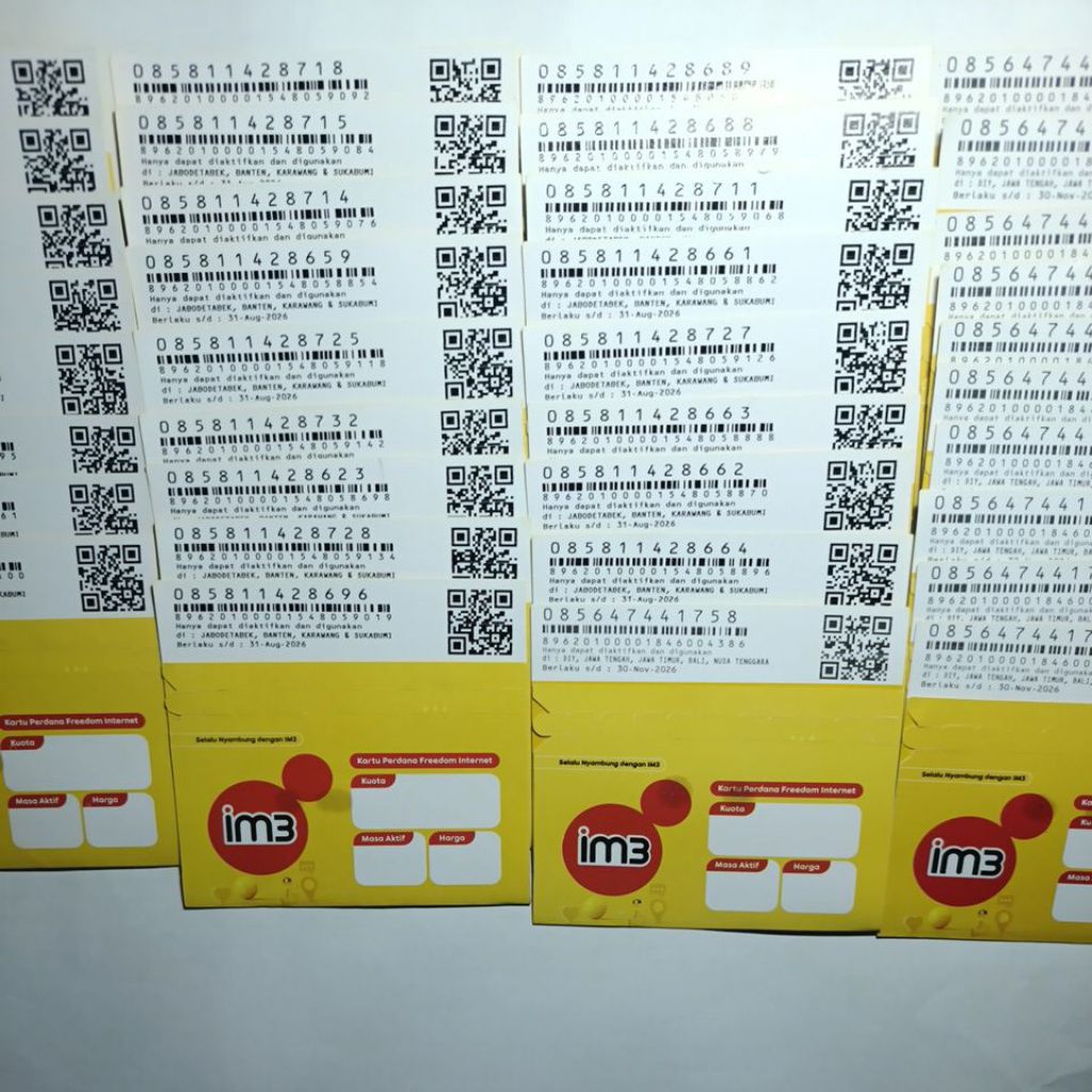 Nomor Cantik Indosat Ooredoo Rapi Urut Murah Meriah Banget