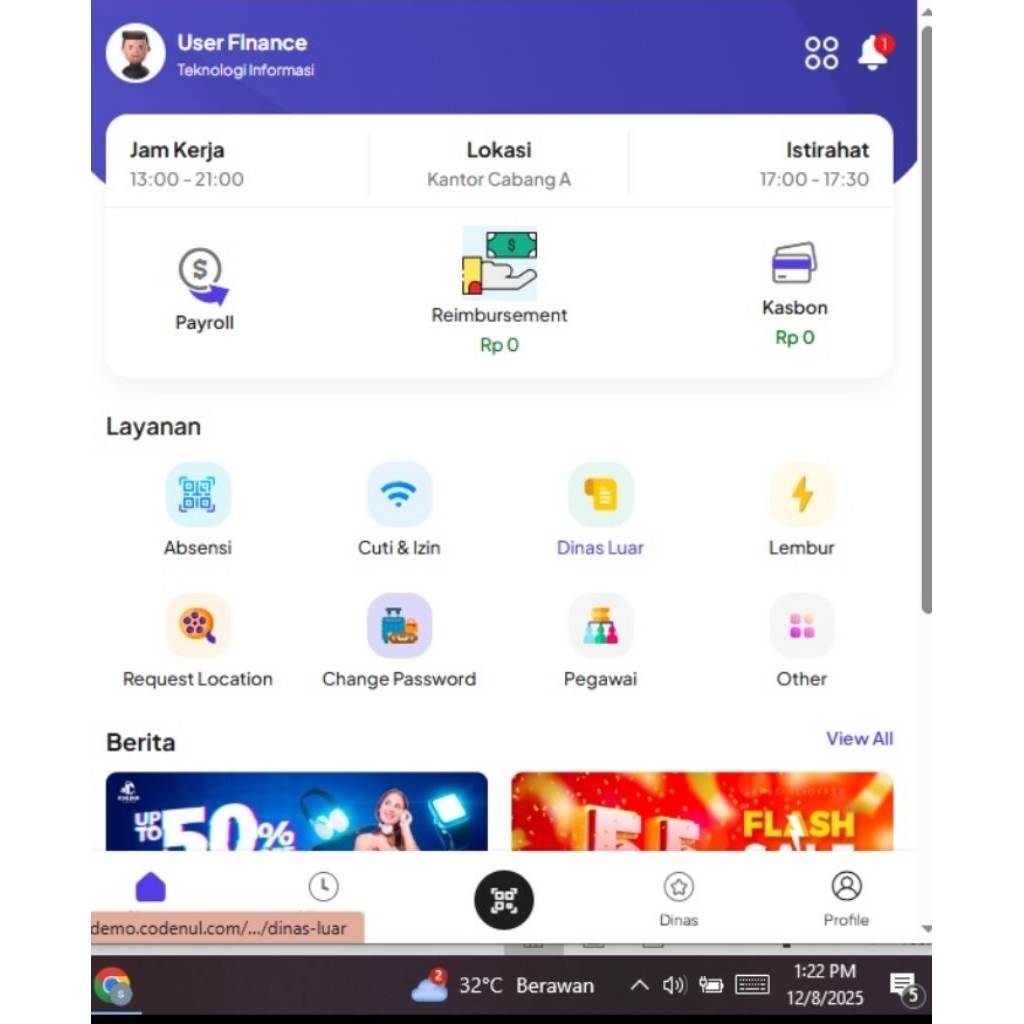 aplikasi absensi Payroll otomatis