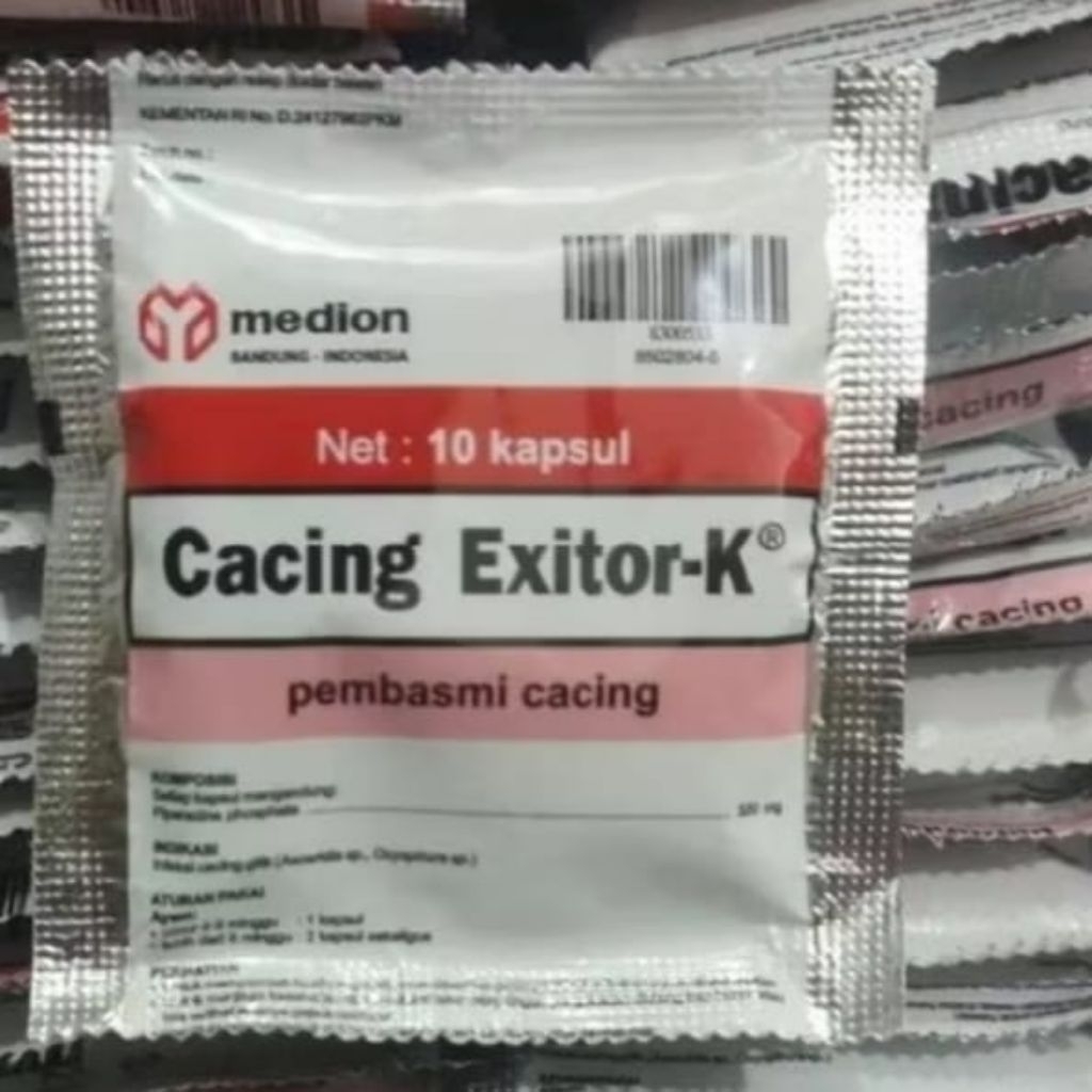 obat cacin EXSiTOr kapsul sautu set