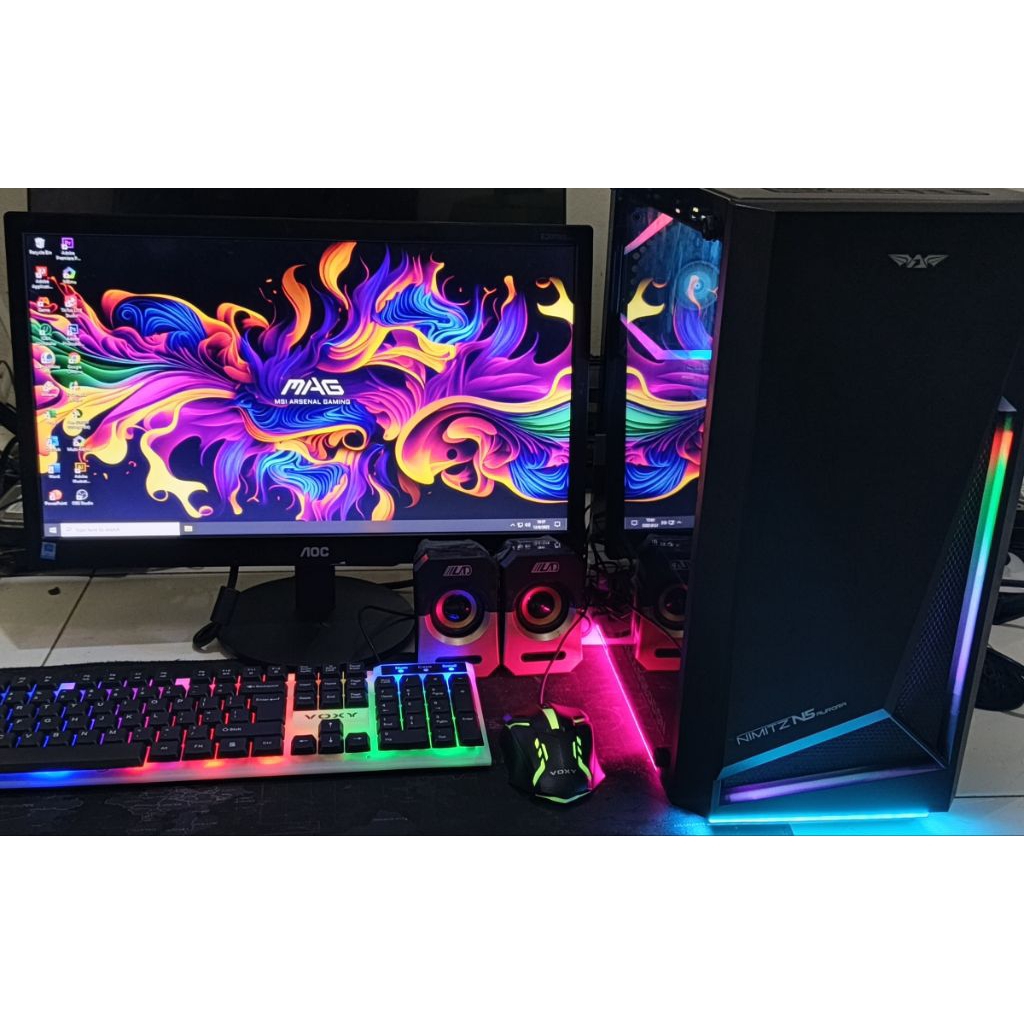 1set komputer Live Stream Desain 3D Editing Gaming Bonus Akun Gta5 Roleplay