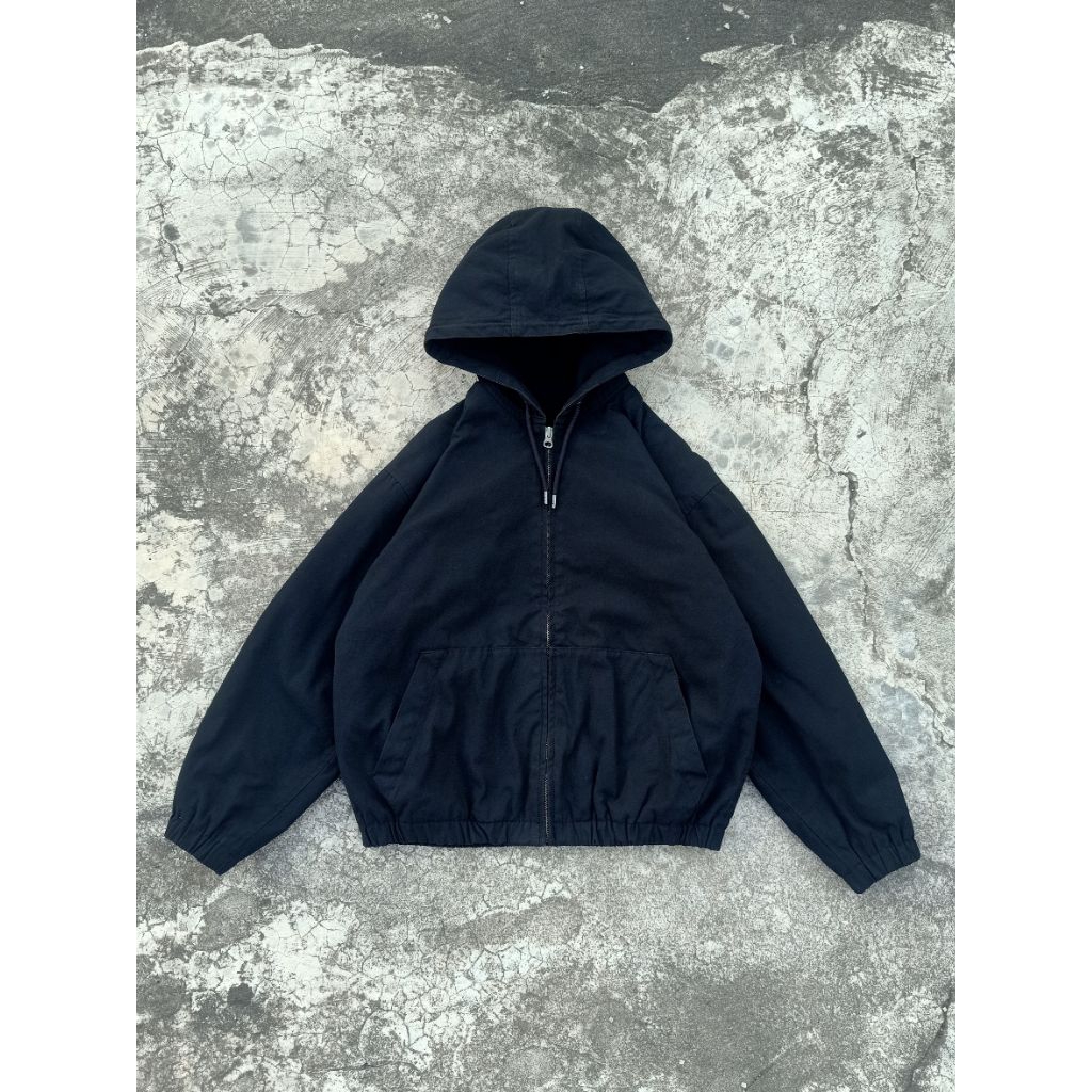 Uniqlo Active Jacket Canvas Boxy Black
