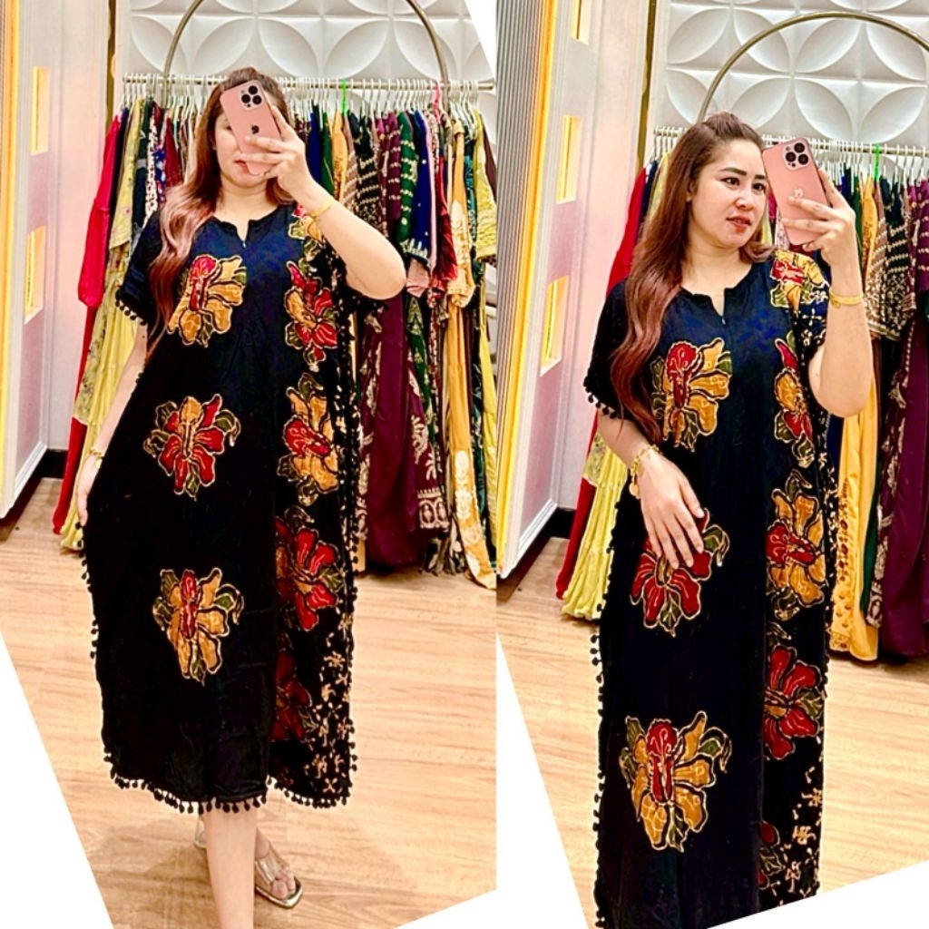 Daster Lowo pompom terbaru