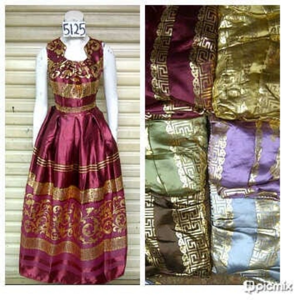 (KODE 5125) Dress Jodha / Dress Kondangan / Dress Hordeng