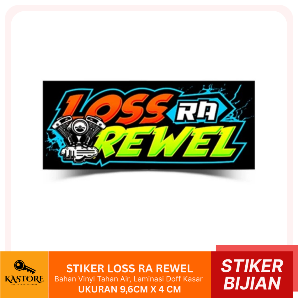 Stiker Motor Sponsor Racing (BIJIAN) - LOSS RA REWEL