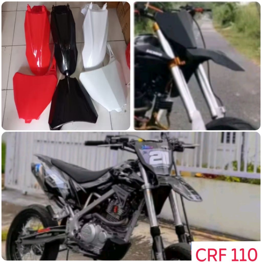 spakbor depan CRF 110 Supermoto, spakbor depan CRF pendek sumo crf 110, papan crf250 supermoto