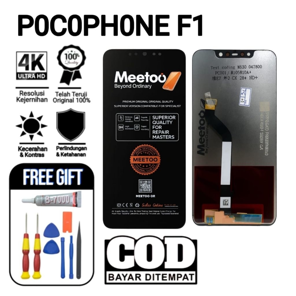 Lcd Pocophone F1 Original Fullset 100% – Bonus Lem Gratis