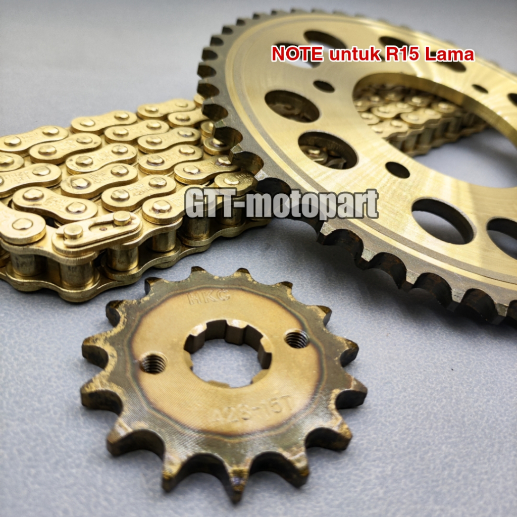 Gearset gear paket R15 V2 R15 Lama old Xabre Vixion Byson fi karbu gaer gir set paket R15 V2