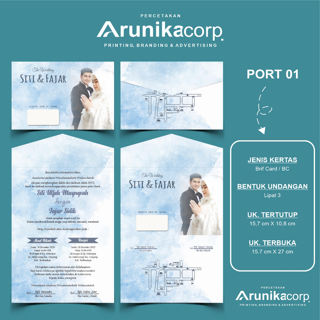 Undangan Pernikahan / Undangan Rustic