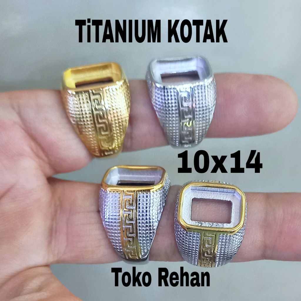 RING CINCIN EMBAN TITANIUM KOTAK