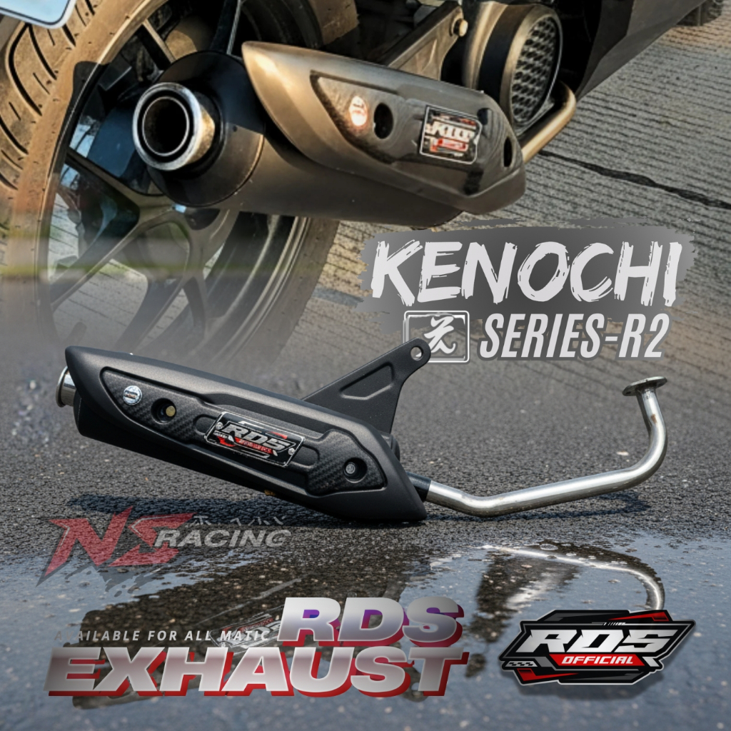 Knalpot Moncng Kenochi By RDS Exhaust STD Racing All Matic Beat Karbu, Beat Fi, Beat Deluxe, Mio Spo