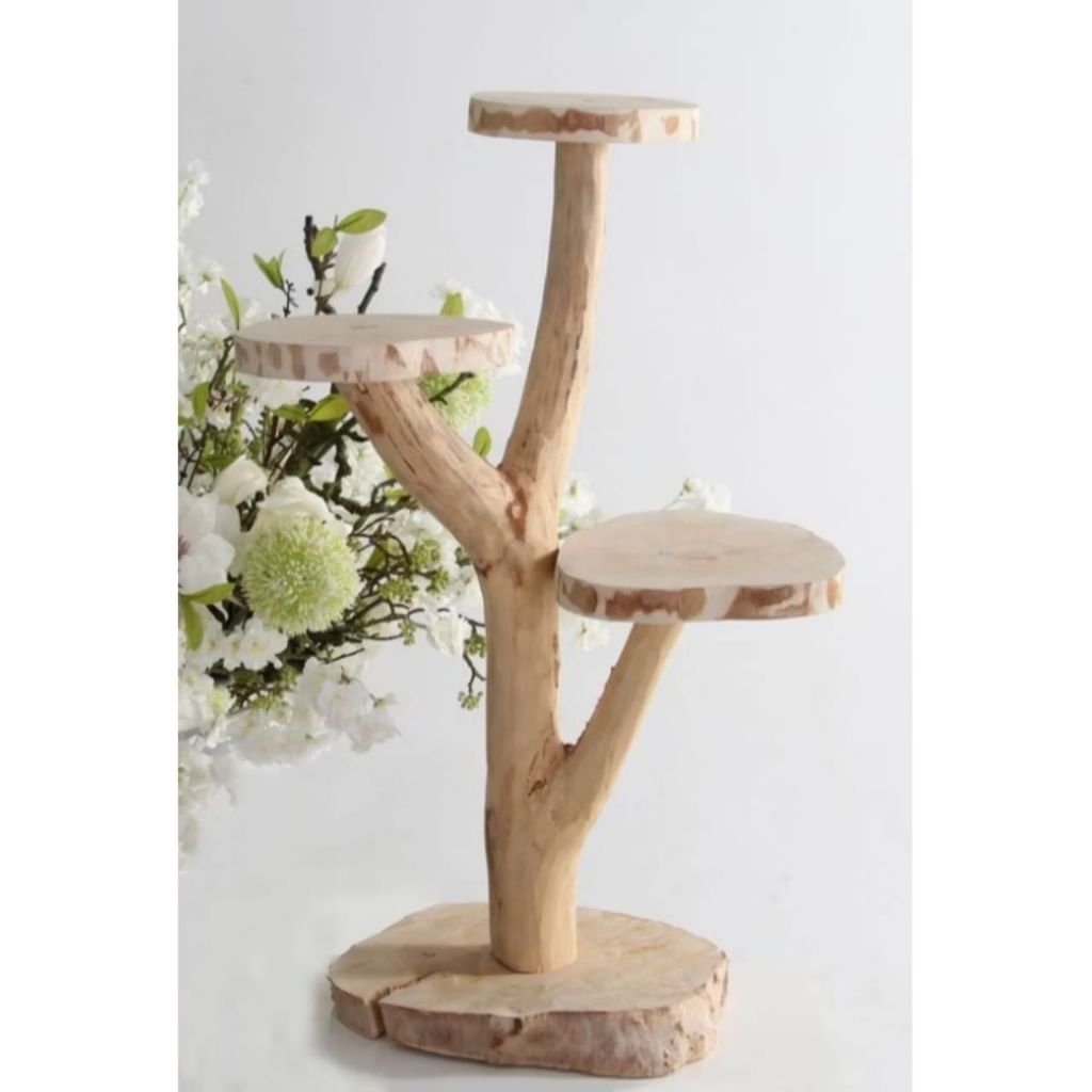 Batang Pohon  Bercabang Dahan Kayu Hias Pot Bunga Tatakan Pot Bunga Batang Pohon Besar