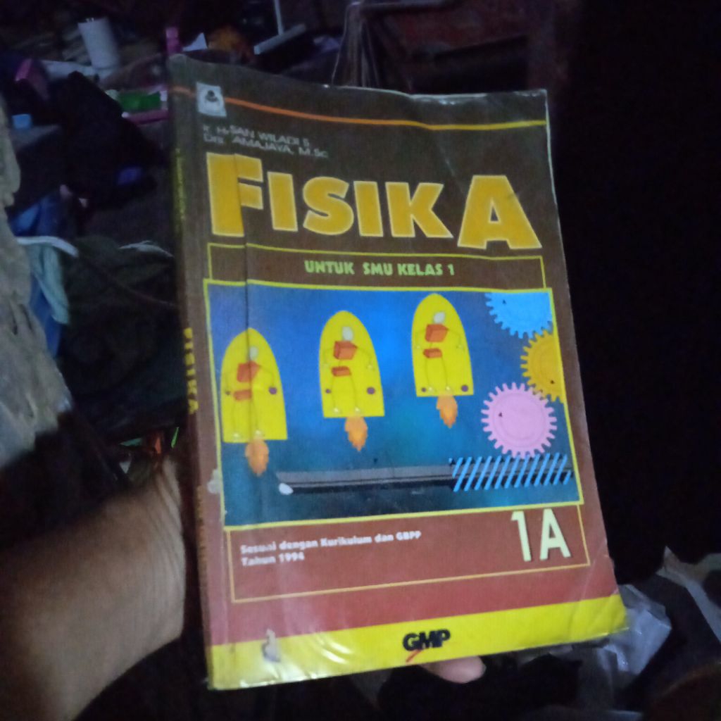 buku Fisika 1A, untuk SMU kelas 1, buku original jadul