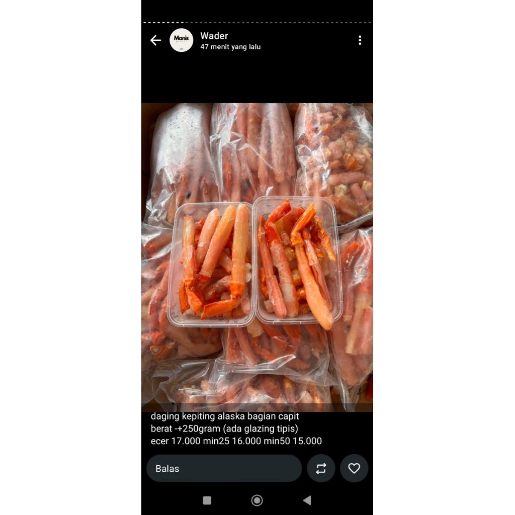 Capit Kepiting Alaska