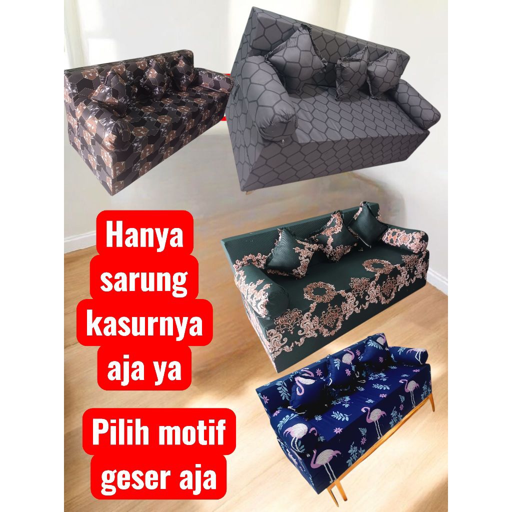 sarung sofabed inoac ukuran no1, no 2, no 3, no 4, no 5