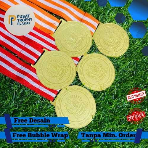 Medali Logam Kuningan • Medali Lomba, Event, Sekolah, Turnamen & Wisuda