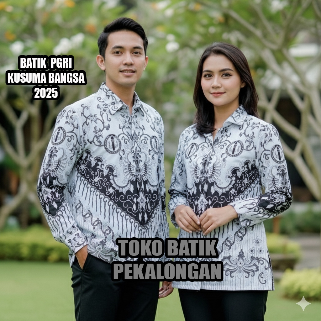 Batik PGRI pria wanita terbaru 2025 lapisan furing bahan bsw  atasan PGRI terbaru  baju PGRI terbaru