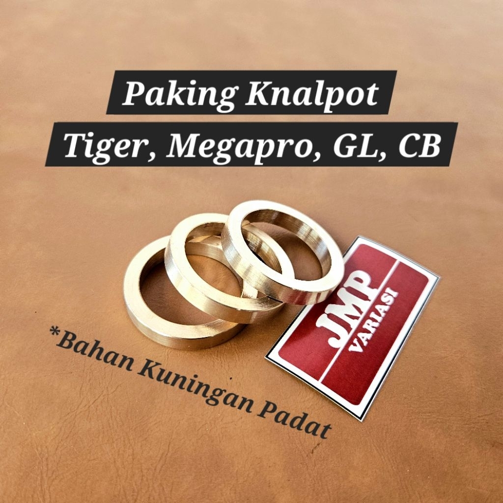 Paking Perpak Knalpot Tiger Megapro CB GL Bahan Kuningan Padat
