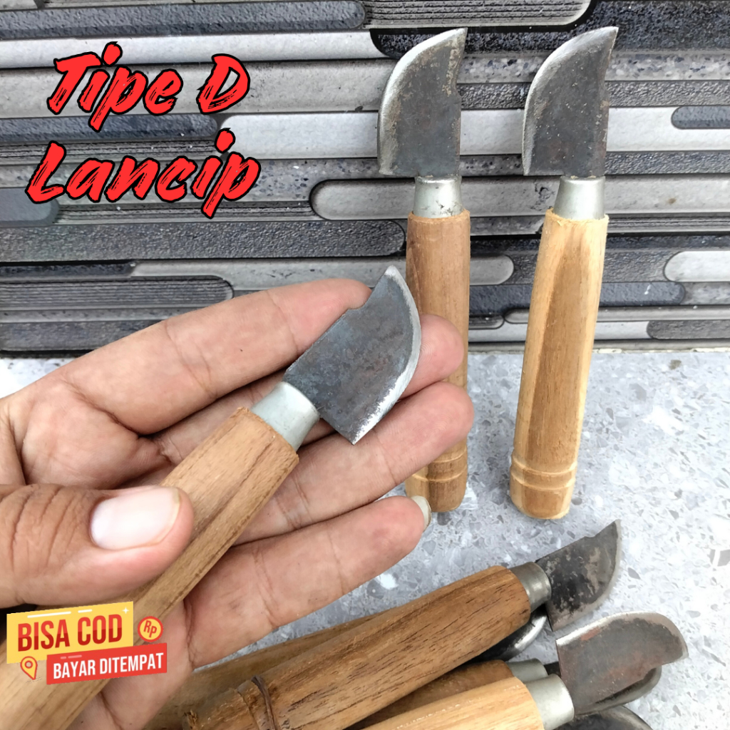 TIPE D LANCIP Pisau Stek Okulasi Tanaman Bonsai Super Tajam - Pisau Serut Bambu Layang Layang - Pisa