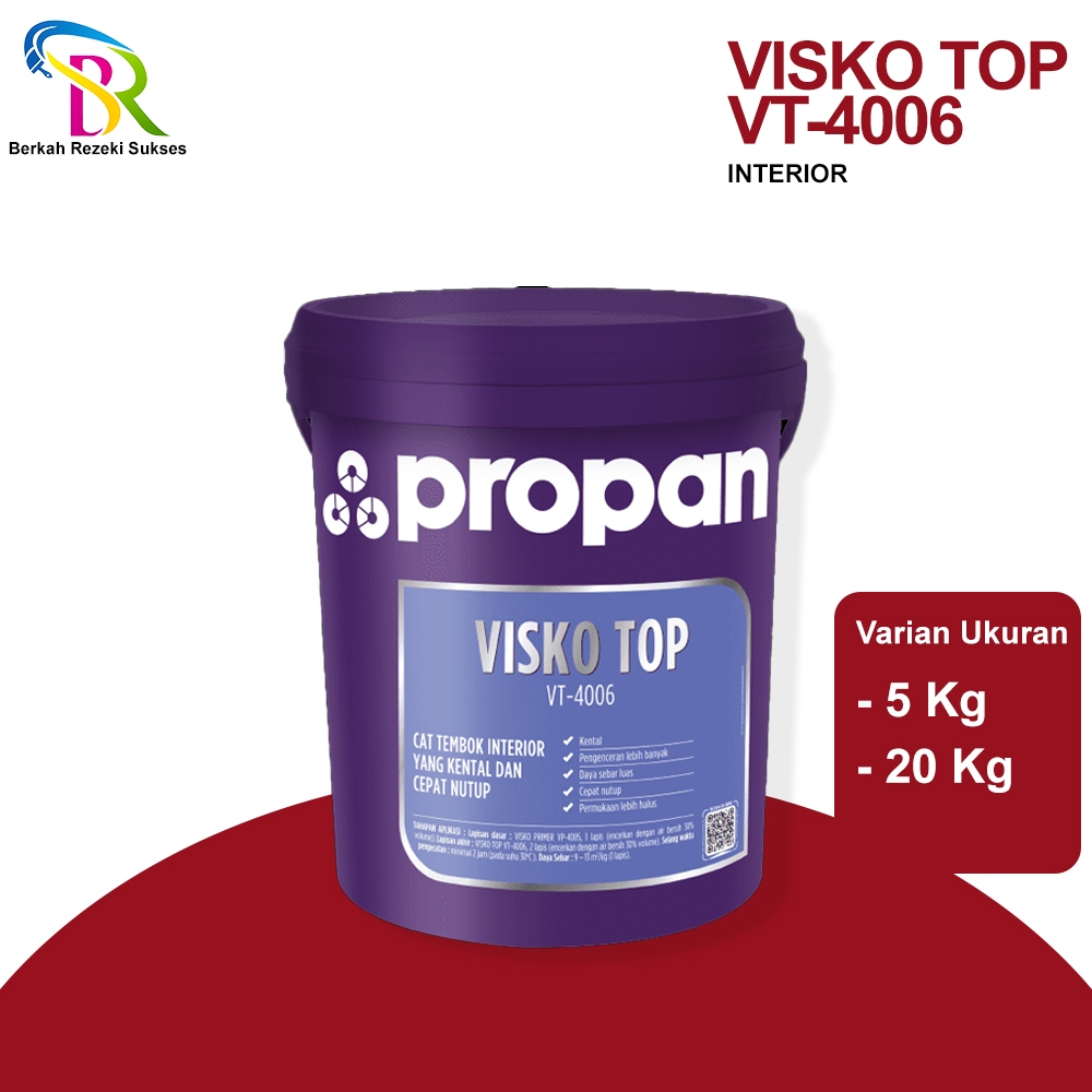 Propan Visko Top Cat Interior Ukuran 5 kg & 20 kg, Warna Putih