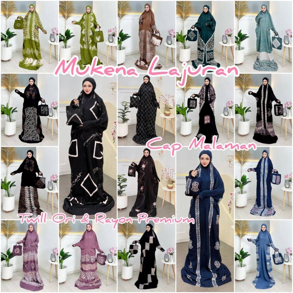 NEW MOTIF || Mukena Lajuran || Twill Ori & Rayon Premium || Motif Cap Malaman || by Alena Batik