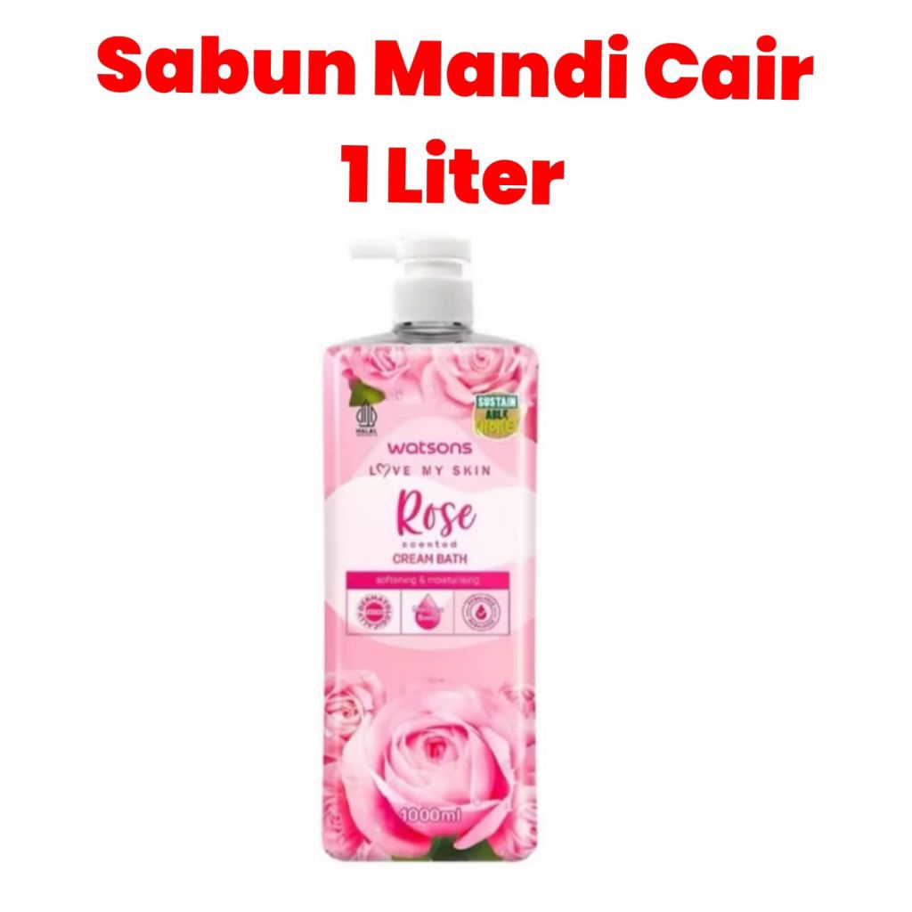 sabun mandi cair 1 liter merek watso