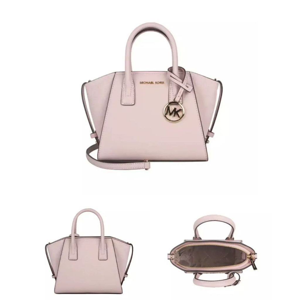 MK Avril Extra-Small Leather and Suede Satchel