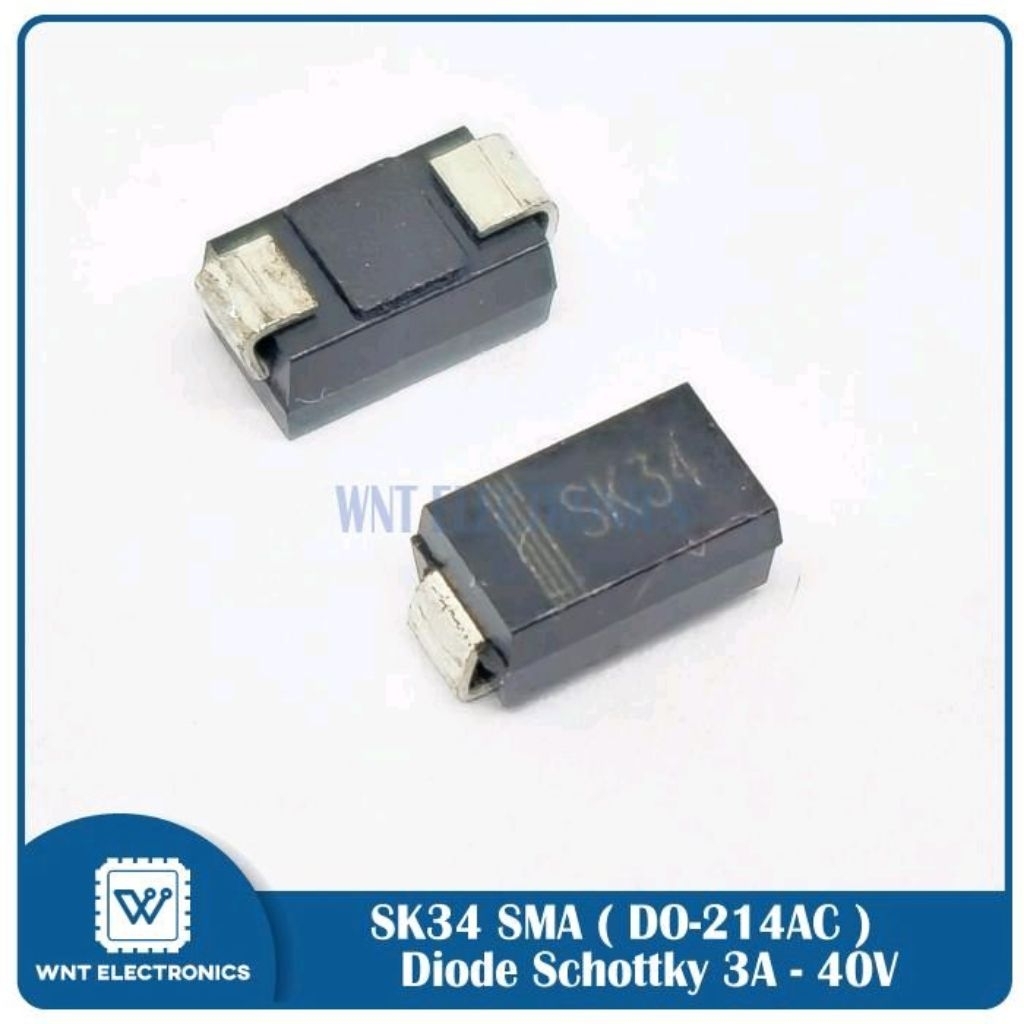 SK34 3A 40V Diode Schottky SMA DO-214AC Dioda SS34 1N5822 5822