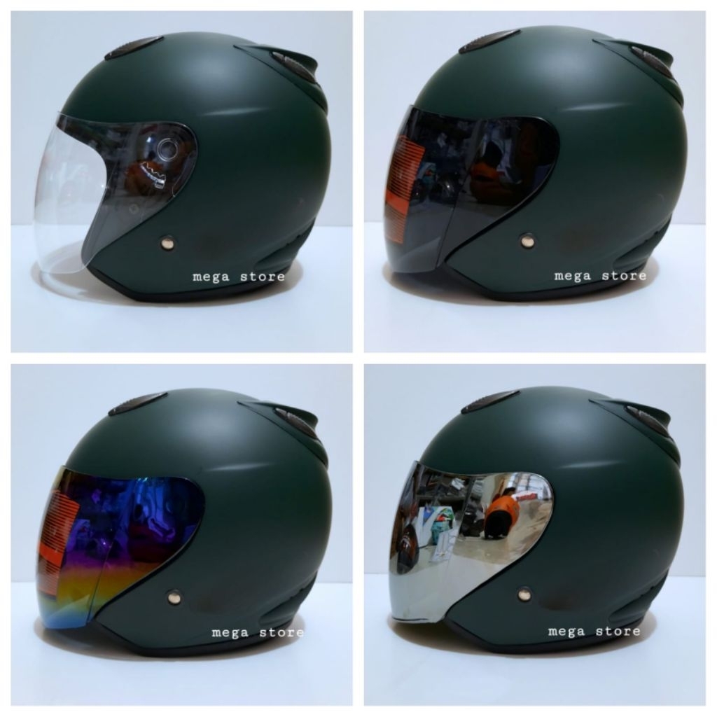 helm half face model centro army doff original vry