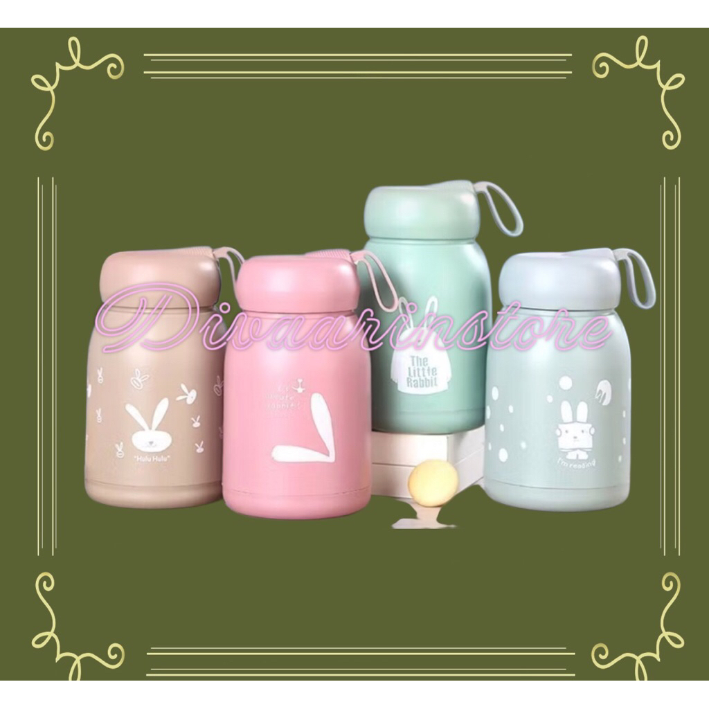 Tumbler Souvenir Botol Rabbit/Kelinci BOX ASLI - Botol Minum Kaca Souvenir Pernikahan, Souvenir Ulta