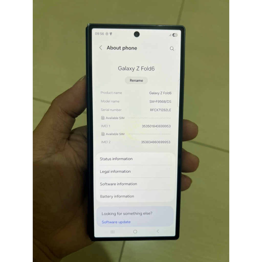 Samsung Galaxy Z Fold 6 5G 12/512GB Ex Inter Bekas No Cukai