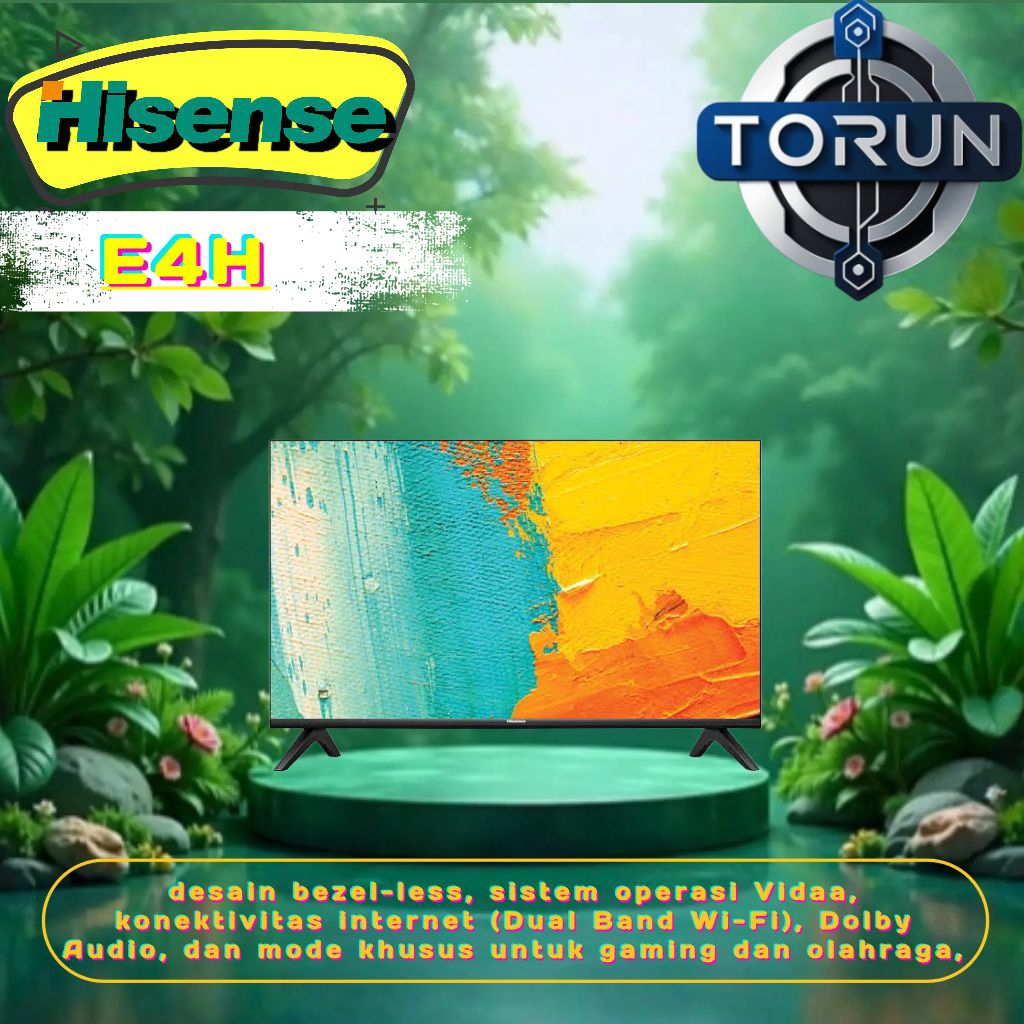 HISENSE 43E4H FHD SMART TV
BEZELESS 43 inch
