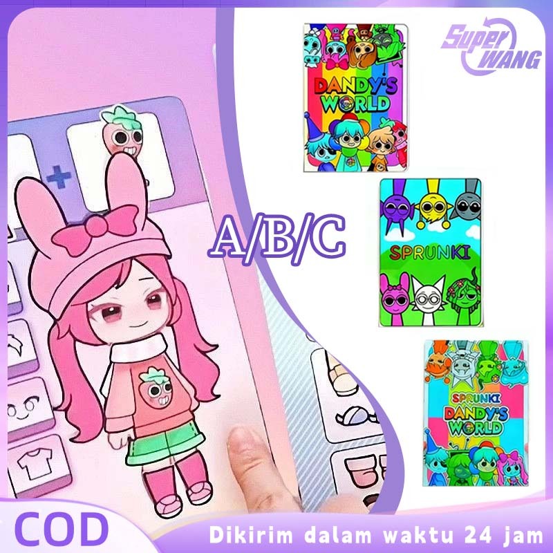 Buku Setiker Anak Perempuan Buatan Tangan Buku Stiker Mainan Anak Perempuan Buatan Tangan Buku Stike