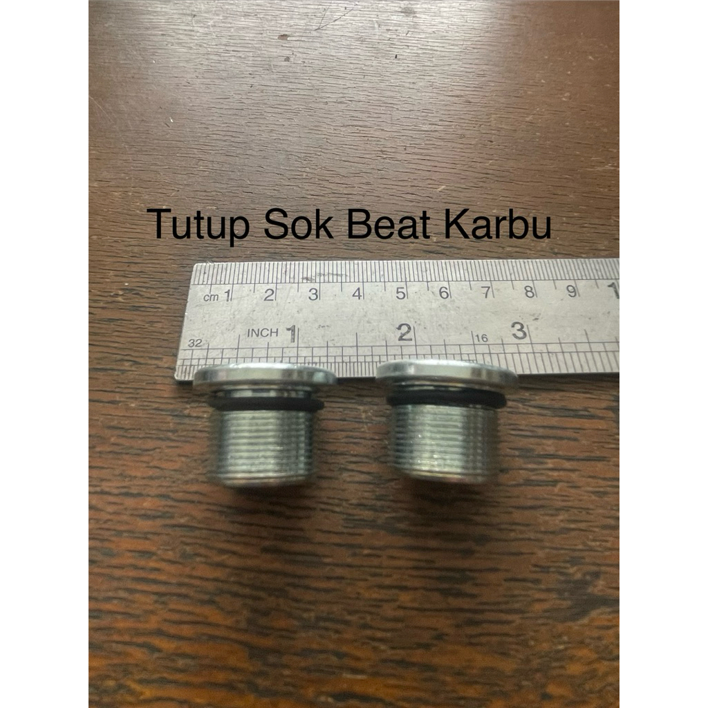 1 Set Baut Tutup Sok / Baut As Sok Depan Honda Beat Karbu