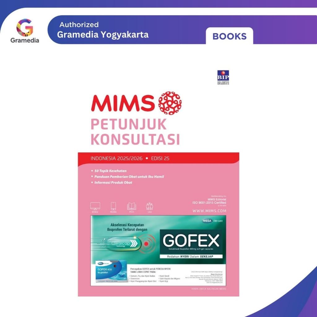 Gramedia Yogya - MIMS: Petunjuk Konsultasi Edisi 25 Tahun 2025/2026