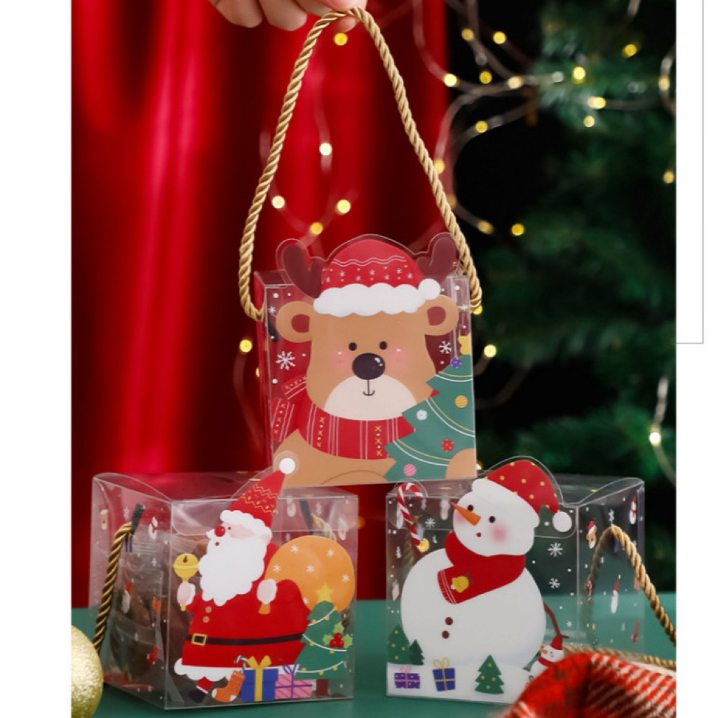 BOX HAMPERS ISI 1 TOPLES TABUNG 300 400 600 Ml / KOTAK HAMPERS NATAL ISI 1 TOPLES  / KOTAK MIKA HAMP