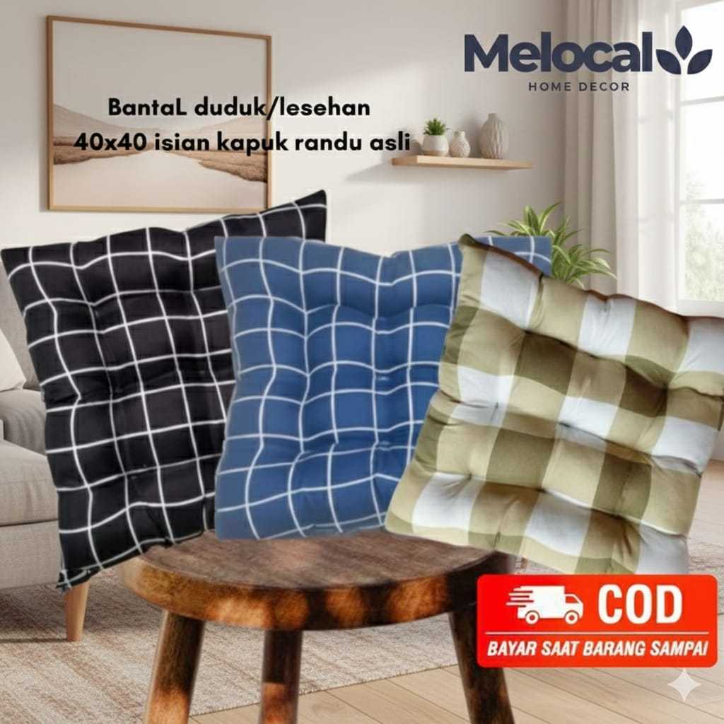Bantal Duduk Lesehan Busa tebal-Alas Kursi Lantai Karakter Lucu Murah