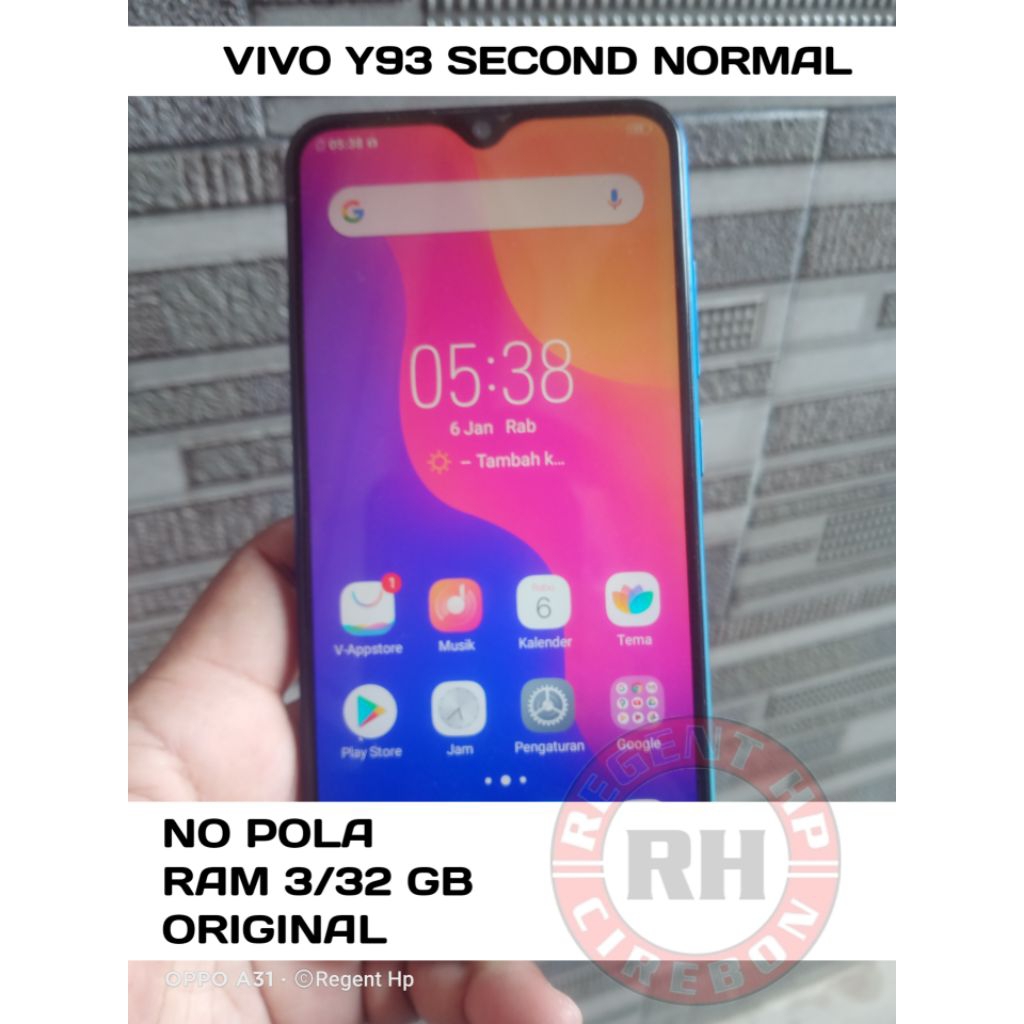 (SIAP PAKAI) HP VIVO Y93 SECOND NORMAL