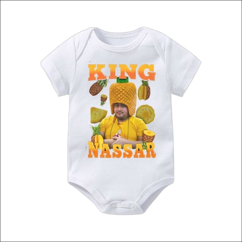 BAJU BAYI JUMPER BABY KING NASSAR NASAR NANAS OPPA KIYOWO | KAOS BAYI KING NASSAR NANAS DISTRO | JUM
