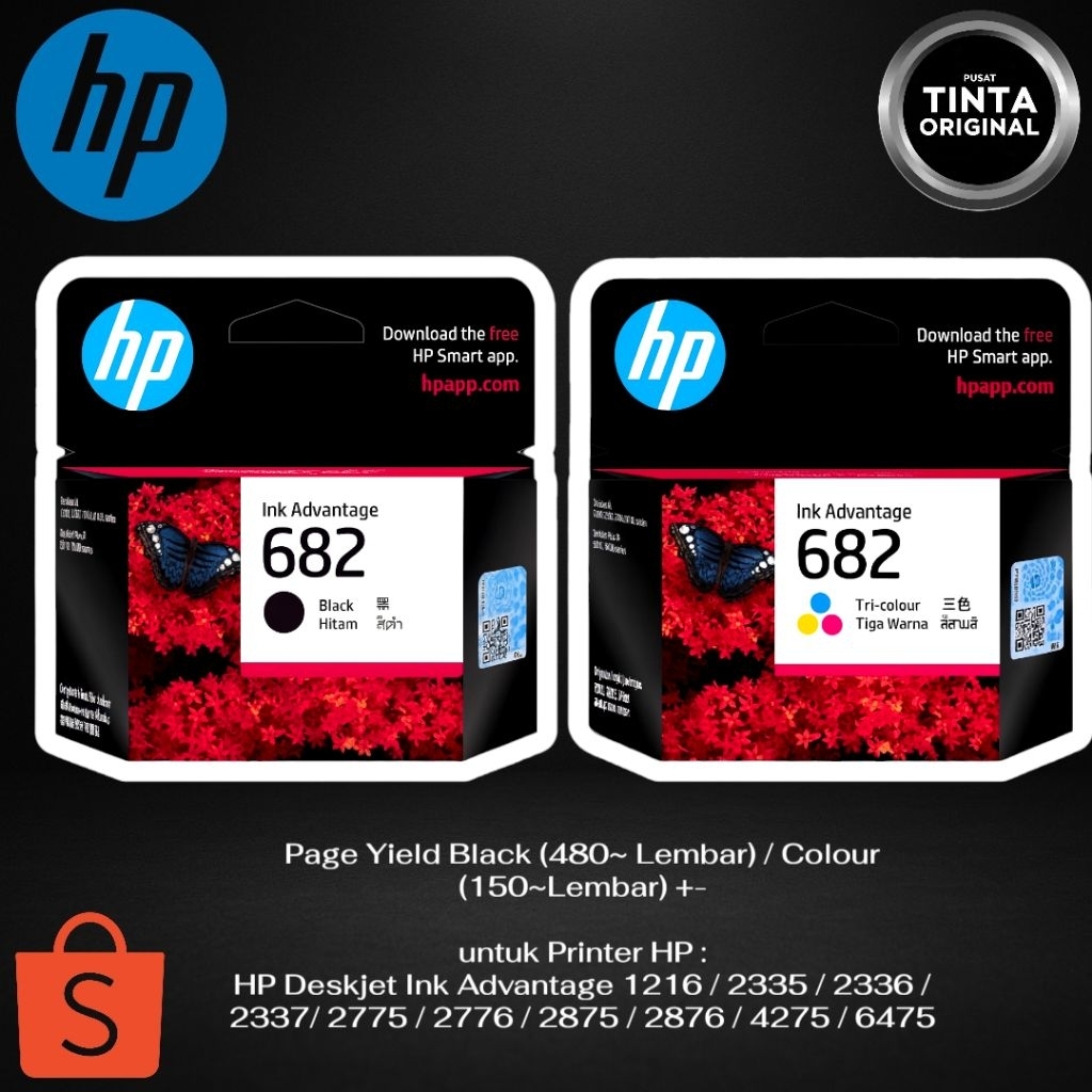 Tinta Hp 682 / Tinta Cartridge Hp 682 Original