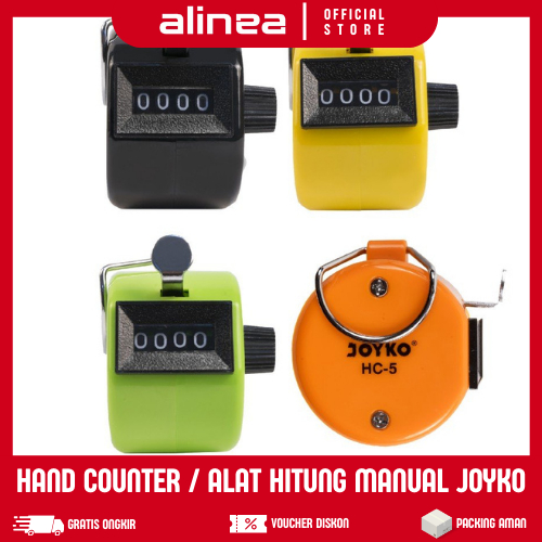 Hand Counter Joyko HC-5 Alat Hitung Manual – Tally Counter Praktis, Akurat, Warna Random