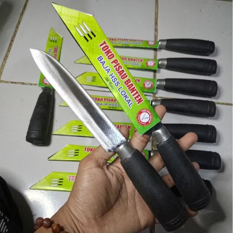 PISAU DAPUR BAJA GERGAJI TIPIS 1.5 MILI FREE SARUNG KERTAS BUAT POTONG DAGING DAN SAYURAN