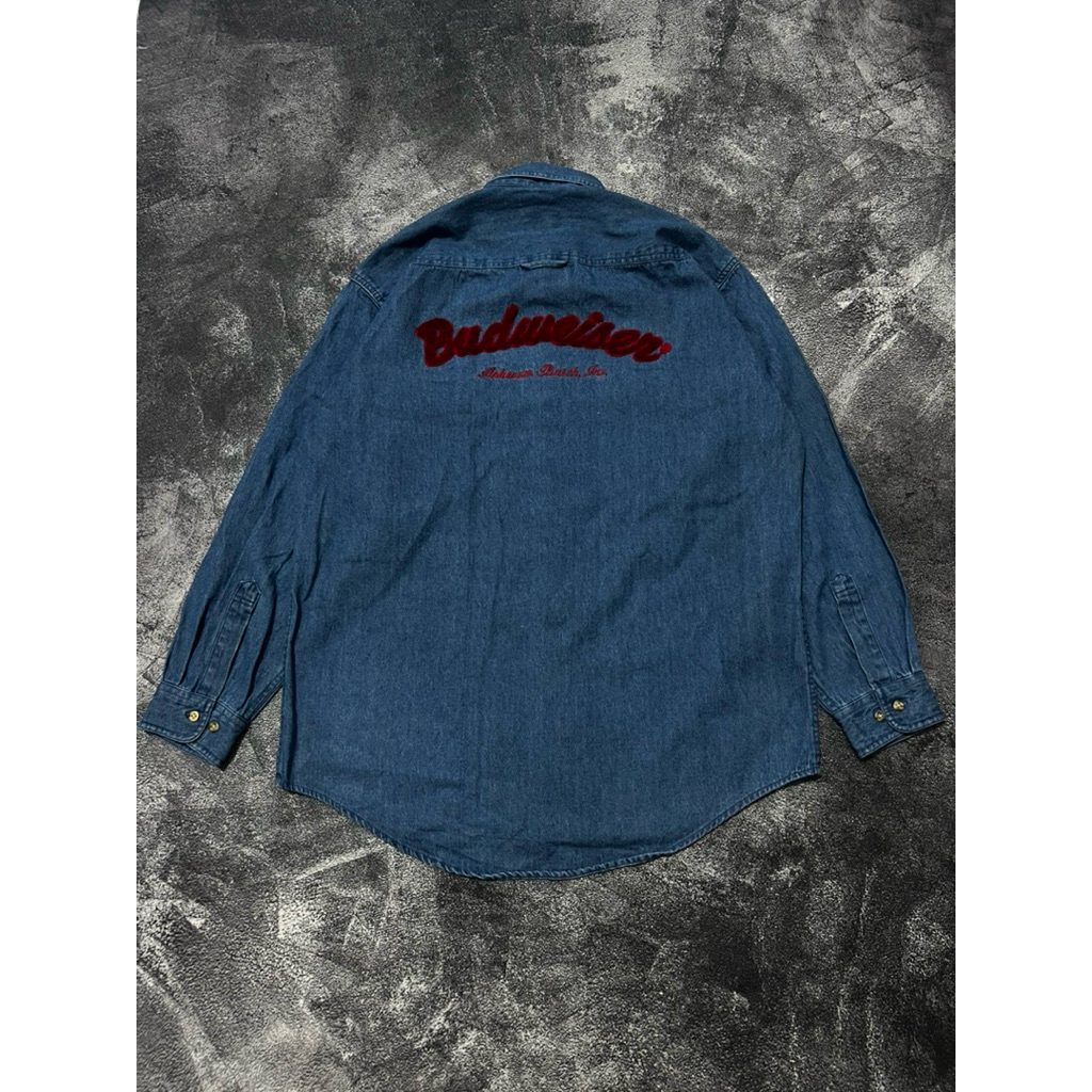 Budweiser Vintage Kemeja Denim