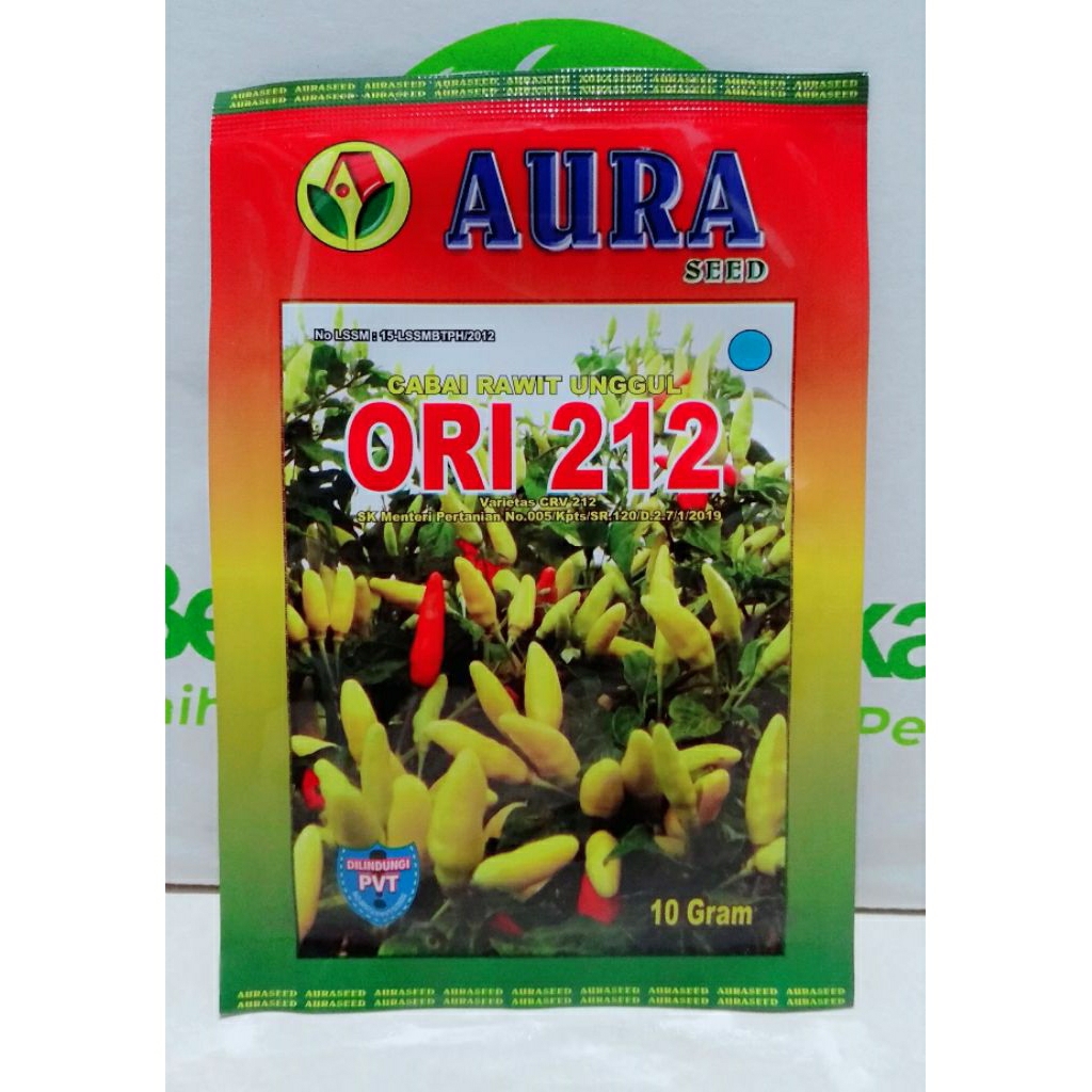 Benih Cabai ORI 212 10 gram Aura Seed - Bibit Cabe Ori 212