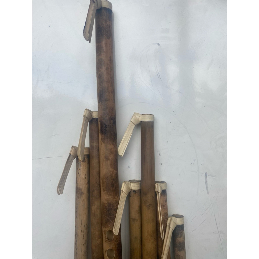 suling sunda loreng macan 1 set ( 7 suling ) + custom nama mesin grafir